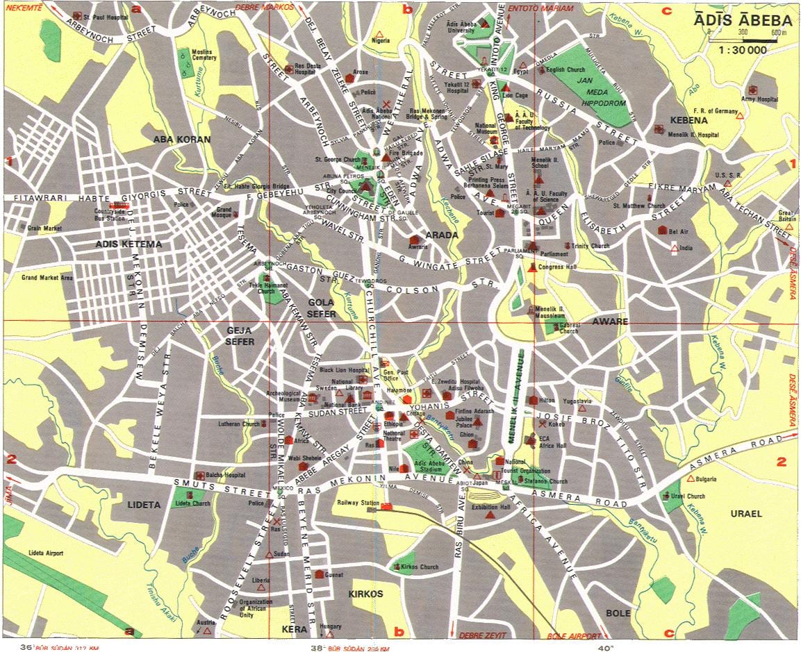 Zemljevid Varšavi zanimivosti 