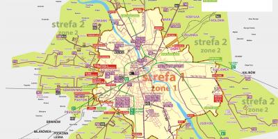 Zemljevid Varšavi avtobus 